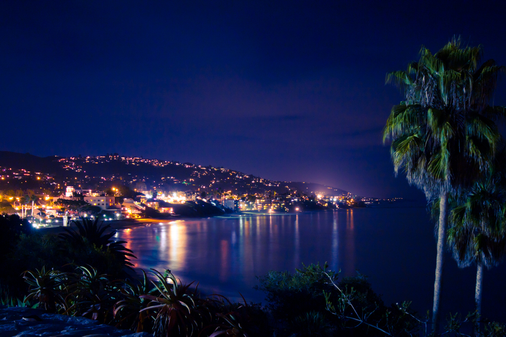 NEM Recovery at Laguna Beach, California at night